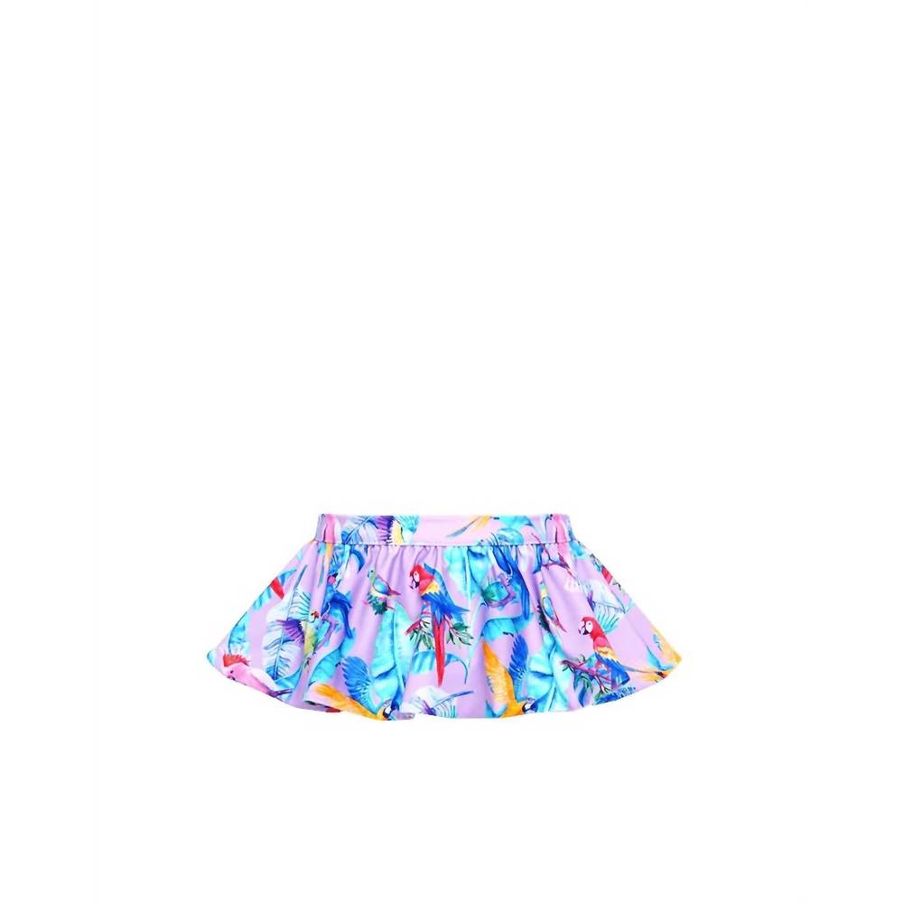 NEW LIA SAHARA women's reversible ruffle belt in purple paradise + lilac & mint